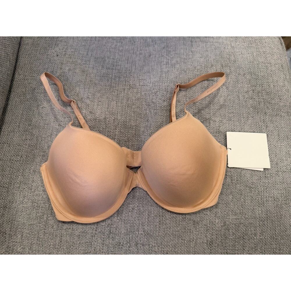 Calvin Klein Women's Lightly Lined Demi Bra Nude Underwire 32D NWT